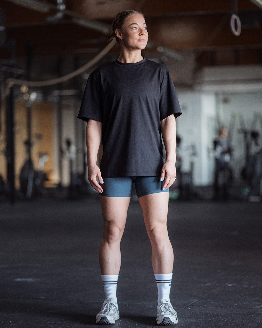 Oversize training T-Shirt - Unisex, Male 175cm / size L, Female 160cm / size XS#color_black