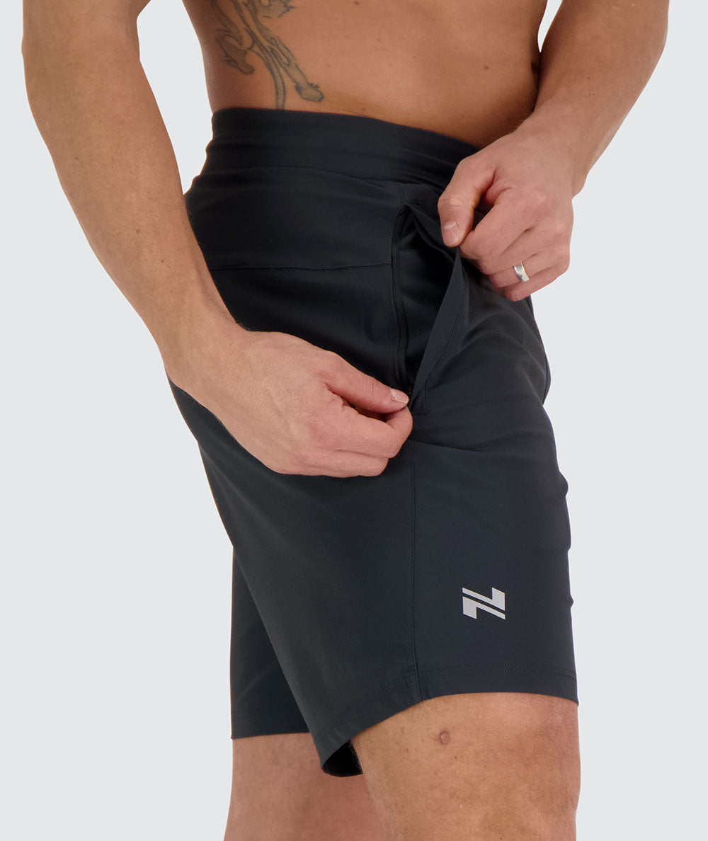 men's training shorts#color_dark-grey