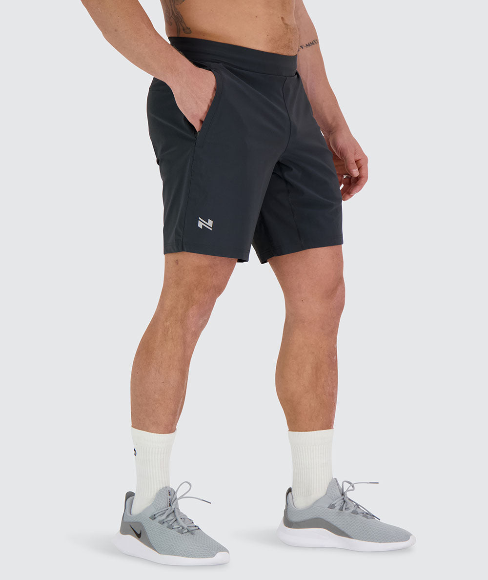 men's training shorts#color_dark-grey