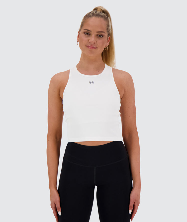 ribbed crop top, Model 173 cm / size S#color_white