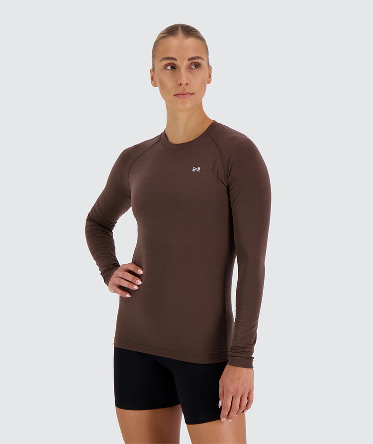 Women's CrossFit Longsleeve #color_coffee-bean