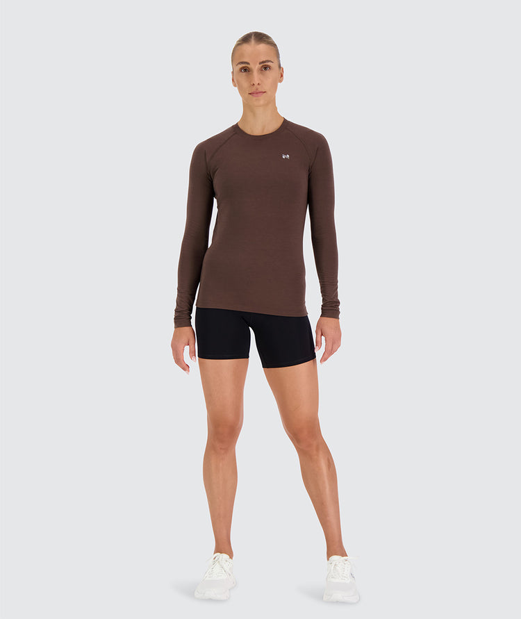 Women's CrossFit Longsleeve #color_coffee-bean