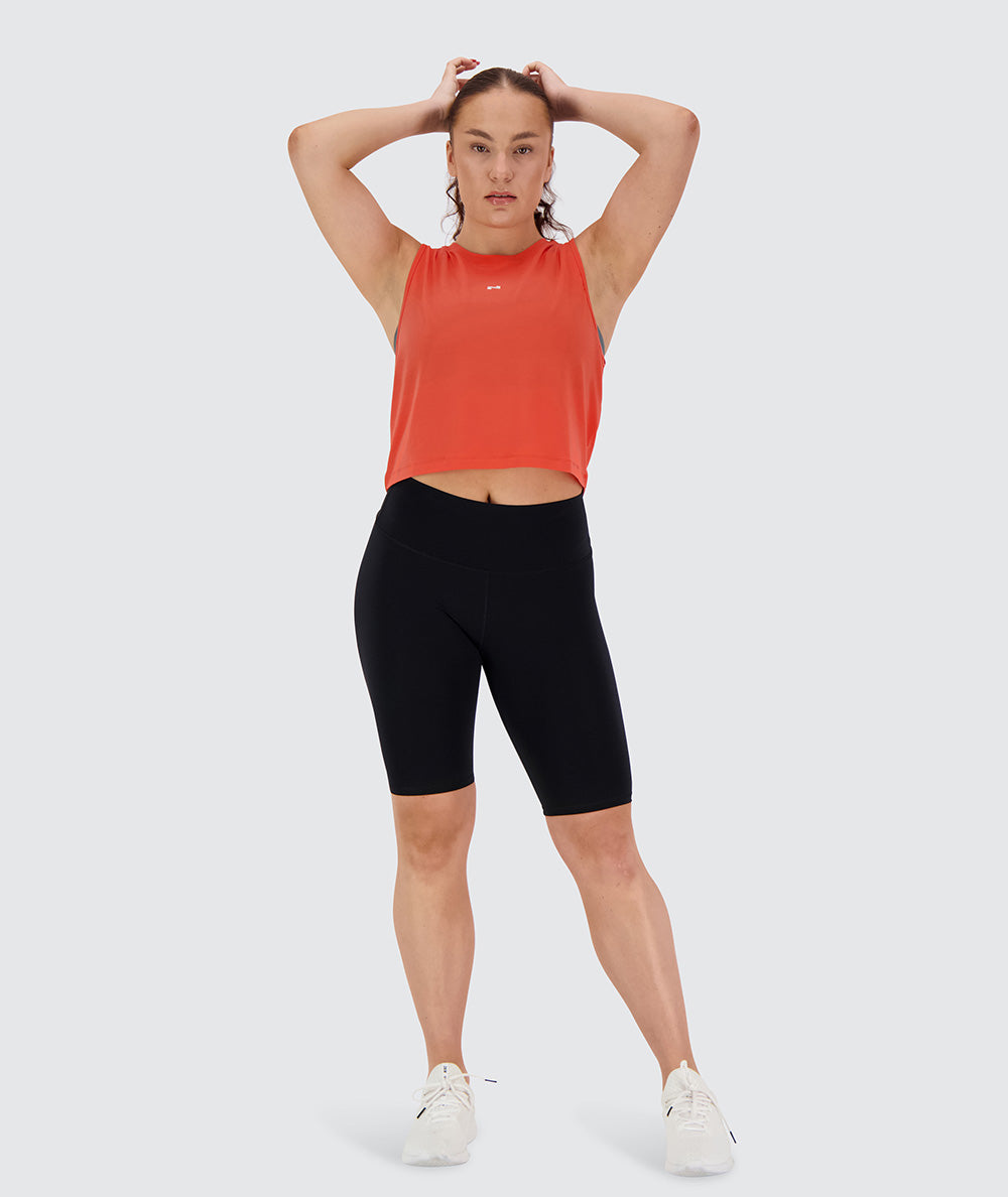 women's crop top #color_poppy-red