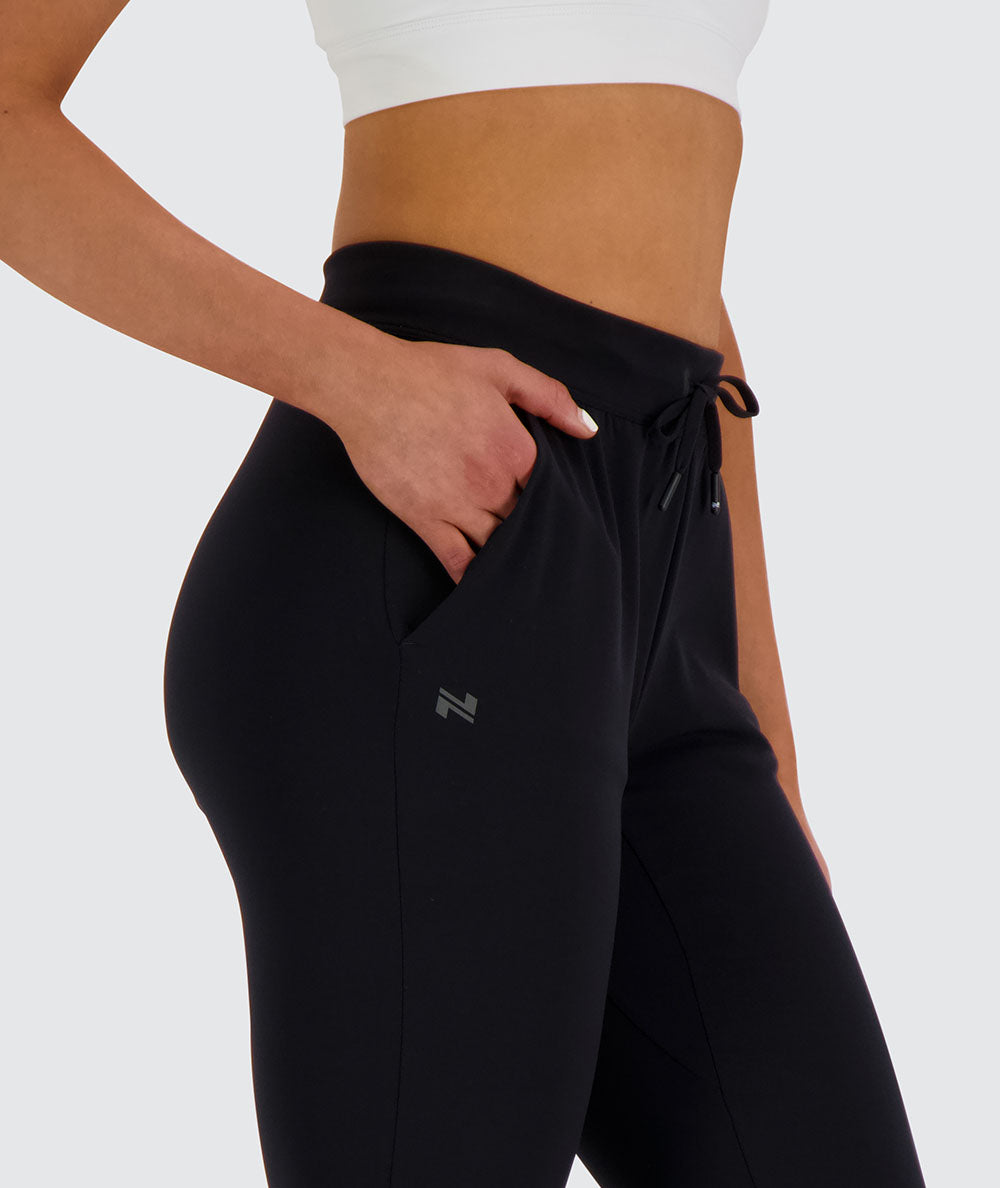 Black Training Joggers For Women #color_black