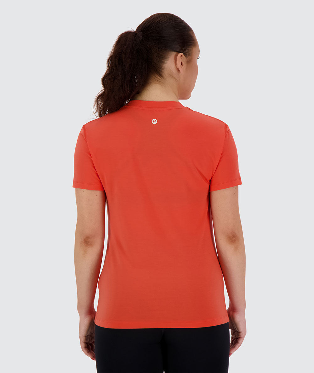 Women's Training Tee #color_poppy-red