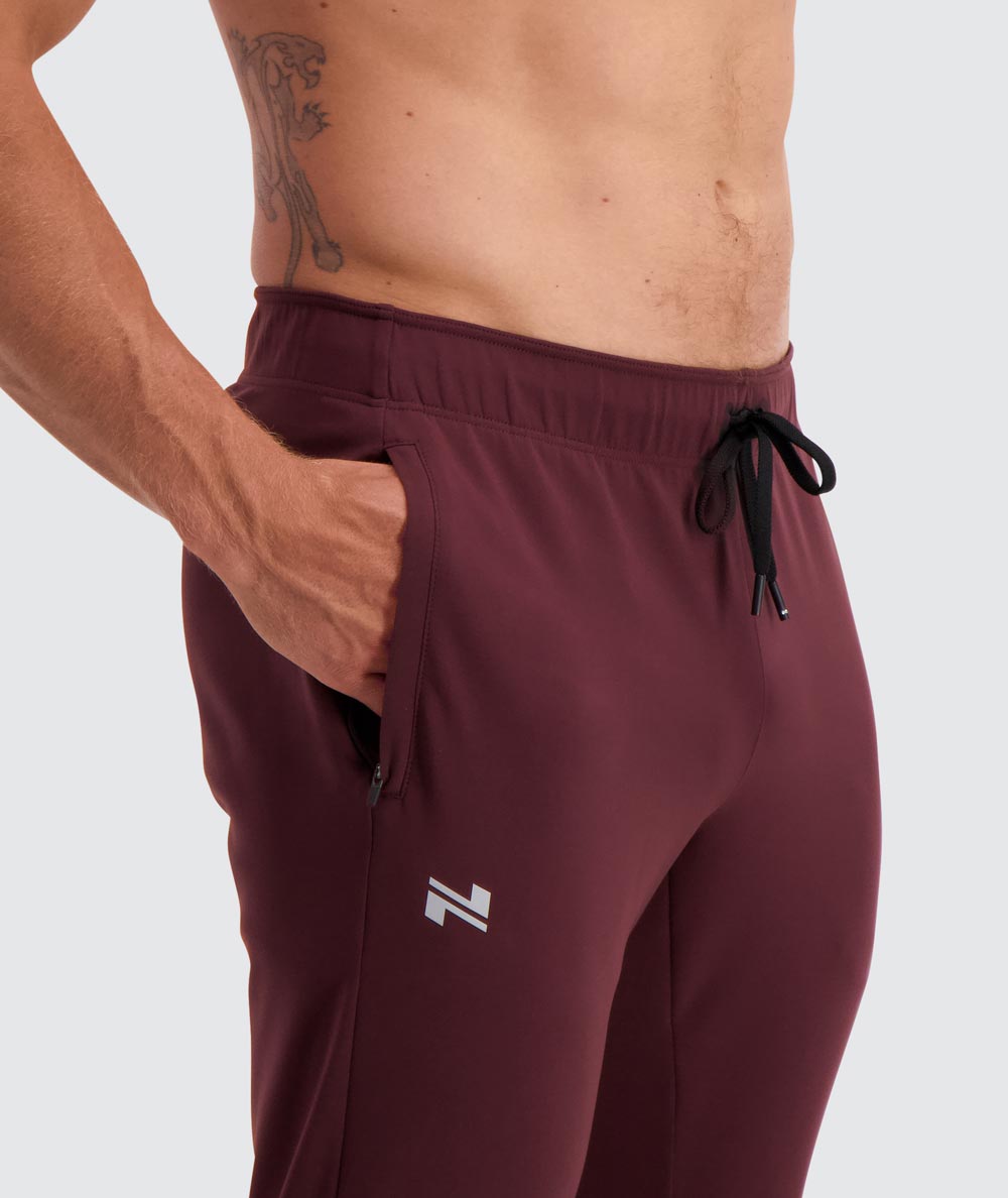 Mens Training Pants #color_wine-red