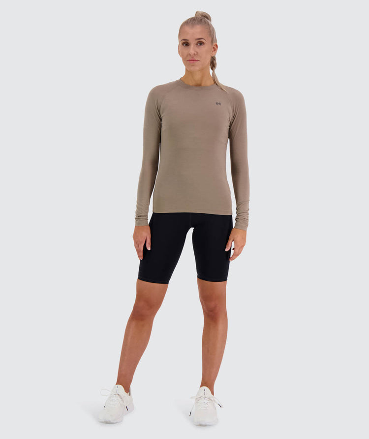 Women's Training Long-Sleeve #color_sand