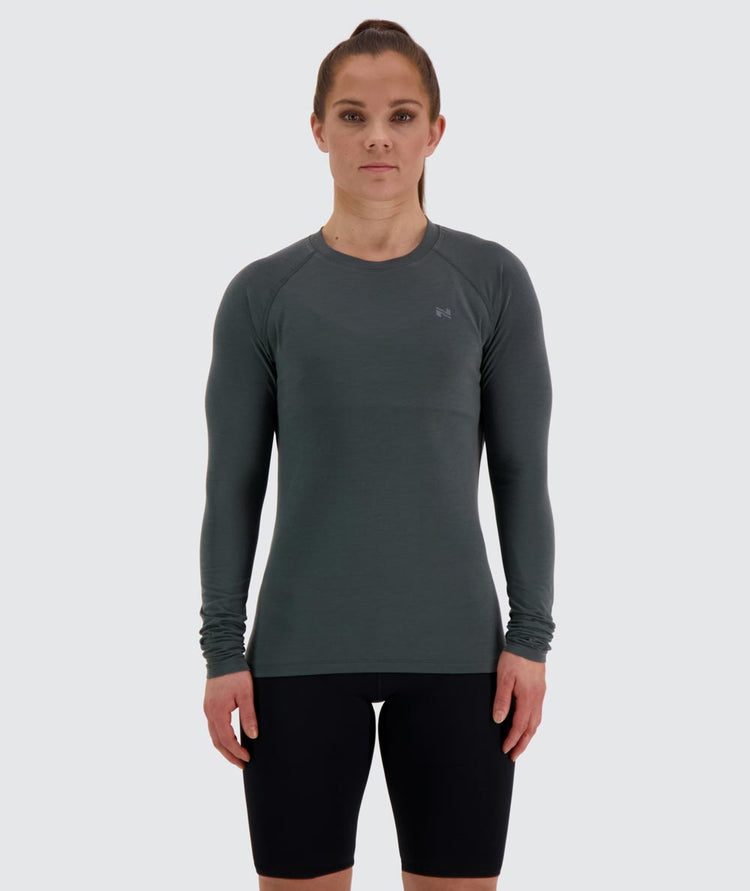 Women's Training Long-sleeve for CrossFit #color_sage