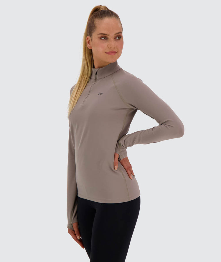 Women's Training Half-Zip #color_sand