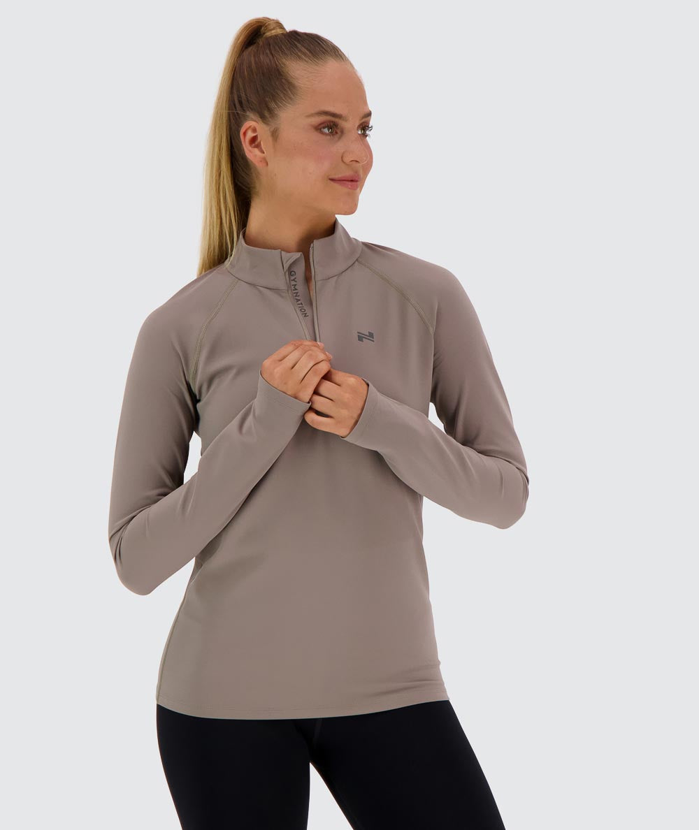 Women's Training Half-Zip #color_sand