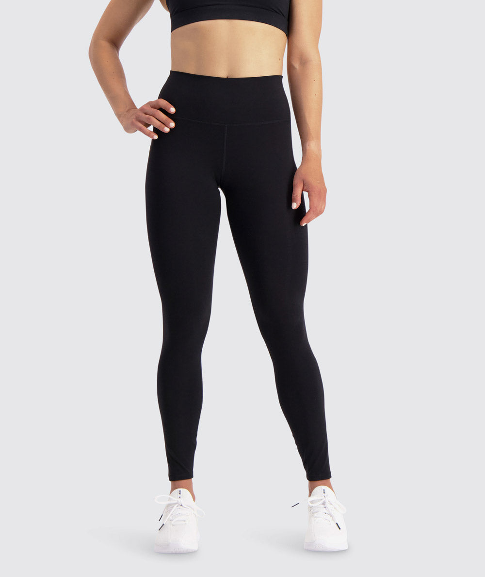 korkeavyötäröiset leggingsit, Model 176 cm / size S#color_black