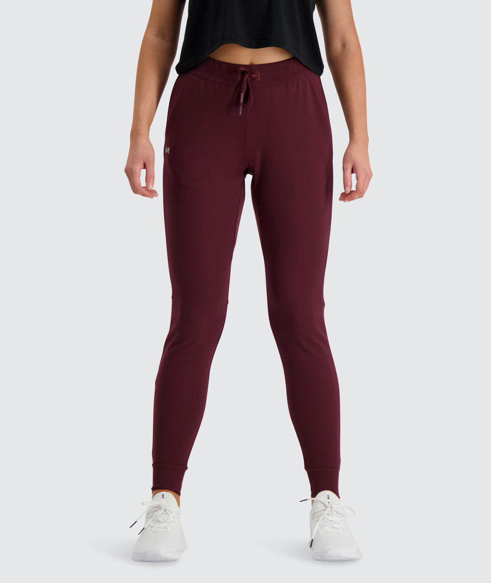 Women's Training Joggers #color_wine-red